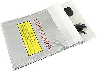 RLECS RC Lipo Safe Bag Fireproof Lipo Guard Silver Lithium Charging Bag Saco de bateria resistente a altas temperaturas 23 x 30 cm