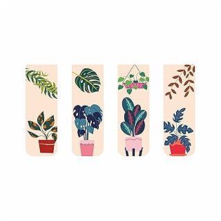 Marcador De Página Magnético Kit 4 Marcadores Plantas