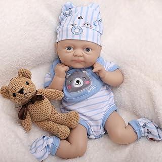 Boneco Bebê Reborn de Silicone Sólido Menino Realista com Chupeta Magnética Flexível 40cm