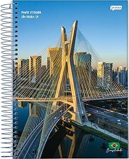 Jandaia - Caderneta Espiral 1/8 Capa Dura 96Fls BRASILIDADE - Pacote com 8 unidades