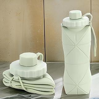 Garrafa Retrátil Dobrável De Silicone, Portátil, Compacta, 600ml, Livre De BPA, Ideal Para Viagens, Academia, Trabalho, Marca VARENZIA