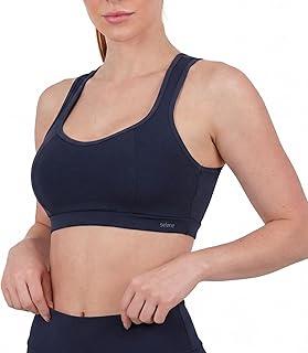 Top Academia Feminino Bojo Removível Selene Em Poliamida Recorte Cirrê