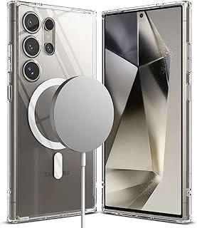 Capa Slim Anti Impacto Ringke Fusion Compatível com MagSafe Para Galaxy S24 Ultra (6.8 Pol) - Transparente