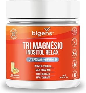 Tri Magnésio (dimalato, quelato, taurato) Inositol Relax, 180g, Biogens (Maracujá)