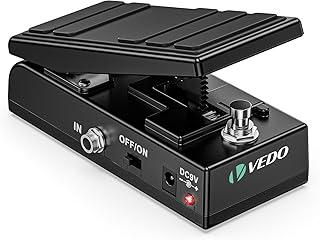 VEDO Pedal de Wah e Volume para Guitarra Elétrica - Pedal Duplo em 1 com True Bypass, Controle de Volume Ativo, Design Compacto e Alumínio Resistente - Acessório para Guitarra, Teclado e Pedais