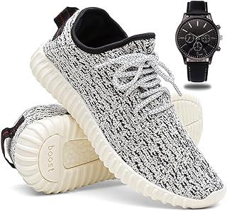 Tênis Masculino de Corrida e Caminhada Leve e Macio + Relógio