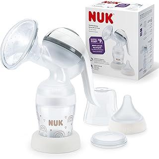 NUK Bomba de leite manual | Almofada de silicone macia | Alavanca bomba ergonômica | Com mamadeira perfeita | 150 ml