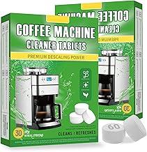 Conjunto 60 Descalcificantes Cafeteira, Descalcificante para Dolce Gusto, Descalcificante para Nespresso, Limpador para Maquina de Café Expresso, Compatíveis com Cafeteira Tres Oster Saeco Phillips