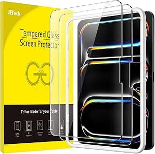 JETech Protetor de Tela para iPad Pro 13 Polegadas M5/M4 (2025/2024) com Moldura, Película de Vidro Temperado, HD Transparente, 2 Unidades
