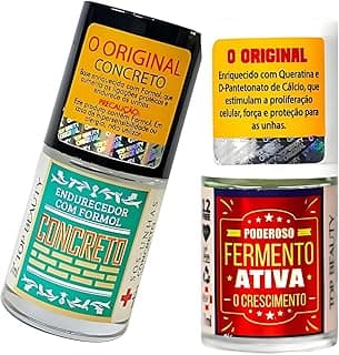 KIT BASE CONCRETO + BASE FERMENTO SOS unhas Top Beauty, Top Beauty com 14.57% de desconto por R$ 17,00 na amazon