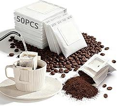 Conjunto 50 Filtros de Café Individual GODREAM, Coador Descartável 7,5x9cm, para Drip Coffee, Dose Única