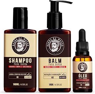Kit para Barba Shampoo Balm e Óleo Ice Forest - Barba de Macho