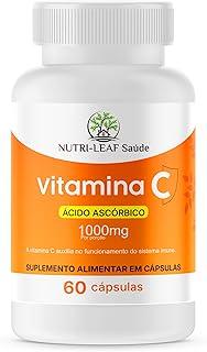 Vitamina C 1000mg Alta Absorção – Cápsulas Antioxidantes para Imunidade, Energia e Defesa Natural – Suporte ao Colágeno, Pele Saudável e Proteção Celular – NUTRI-LEAF Saúde