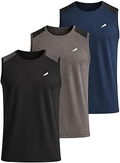 Kit 3 Regatas DryFit Masculinas Academia Tecido Malha Fria Sem Manga