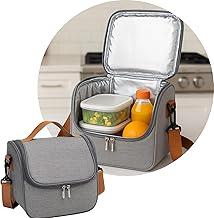 Bolsa Térmica Grande com Alça, 7l, Lancheira Fitness, Ideal para Marmitas Lanches Frutas e Bebidas (Cinza)