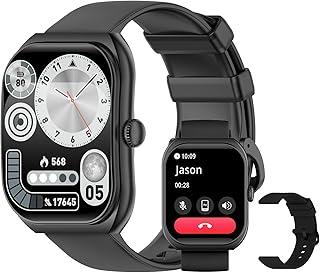 PEJE ZW01 Max Smartwatch Masculino à Prova d'Água 1ATM, 2.01" Tela Quadrada Full Touch, Compatível com iOS e Android, Bateria de 7-10 Dias, Relógio Inteligente com Chamadas Bluetooth.