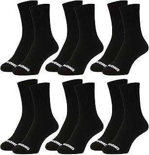 Kit 6 Pares Meia Masculino Cano Alto Longo Corrida Academia Algodão Premium Duomo