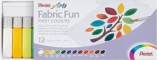 Pentel Tinta Para Tecido Fabric Fun 12 Cores FFPC1-12 com 25.75% de desconto por R$ 42,30 na amazon
