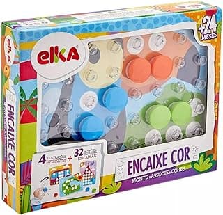Encaixe Cor – Monte e Associe as Cores, Elka, Colorido com 24.72% de desconto por R$ 63,98 na amazon