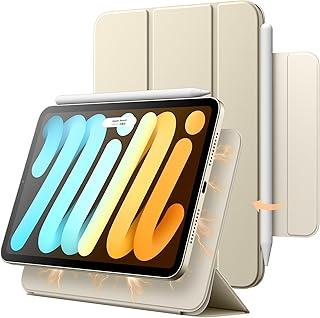 JETech Capa Magnética para iPad mini (A17 Pro, Modelo 2024, 7ª Geração) / mini 6 (Modelo 2021, 6ª Geração), Fixação Magnética, Capa Fina para Tablet Inteligente (Estrela Branca)