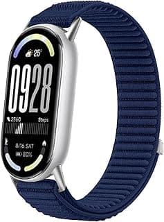 Pulseira Compatível para Xiaomi Mi Band 10 9 8,Bracelete Correia Cinta Alça de Substituição de Nylon para Xiaomi Mi Smart Band 10,9,8