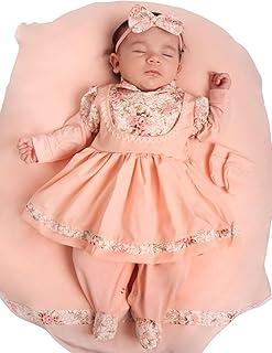 Saída Maternidade Menina Carol Floral 5 Peças Roupas de Bebê