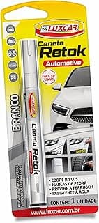 Luxcar - Caneta Retok Automotivo Tira Riscos - Cor Branca com 10.04% de desconto por R$ 22,40 na amazon