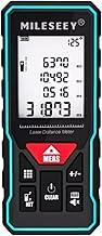 Trena Laser Digital Profissional, Fita Métrica Digital a Laser, Medidor Digital de Distância, Área, Volume, Ângulos, Níveis. Modelo X6 de 40, 50, 60, 80, 100 m de Alcance (Precisão ±2 mm)
