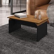 Mesa de Centro Sala de Estar Lilibeth Cor: Naturale/Preto Fosco