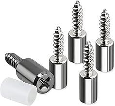 Kit 30 Parafusos Pino Para Prateleiras Suporte com Manga Antiderrapante em Silicone Madeira