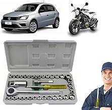 Jogo de Soquete 40 Peças, Kit Chave Catraca, Chave Soquete, Inclui uma Maleta Organizadora, Ideal para Reparos Automotivos e Domésticos