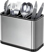 Escorredor de Talheres em Aço Inoxidável, Organizador de Utensílios de Cozinha, Suporte para Talheres, AVIBES