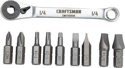 Kit de pontas e chave de catraca CRAFTSMAN CMHT68008, 10 peças