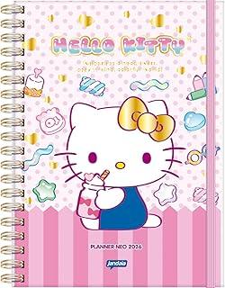 Jandaia - Agenda Planner Neo 175x242mm CD 80 fls - Hello Kitty 2026