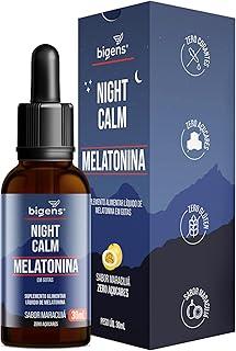 Night Calm Melatonina em gotas, 30 mL, Biogens (Maracujá)