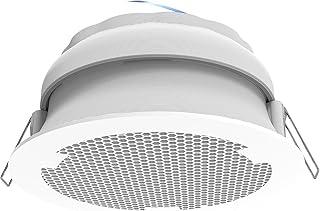 Splin Suporte Stand De Teto de Embutir para Amazon Alexa Speaker Echo Dot 5 ou 4 e Apple Siri HomePod Mini - Acabamento em Acrílico, fechamento ajustável por rosca - Modelo Clássico - (branco)