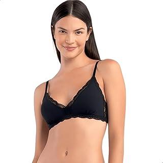 Top Triângulo Modal com Renda Bojo Removível She by Mash Feminino Adulto