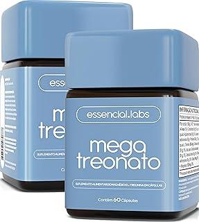 02 POTES DO MEGA TREONATO - MAGNÉSIO COM FÓRMULA AVANÇADA PARA A MEMÓRIA E COGNIÇÃO - 60 CÁPSULAS