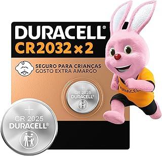 Duracell Pilhas Moeda CR2032 Pack 2 Unidades – Ideal para Placas Mãe e Controles Automotivos