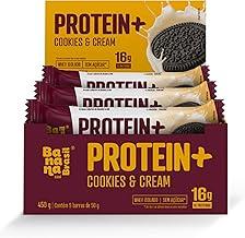 Banana Brasil Display Barra De Proteina Protein + Recheio De Cookie - 9 Unidades De 50G (450G)