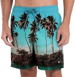 Short Praia Mash Bermuda Masculina Dryfit Elastano Tropical