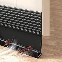 Veda Porta Adesivo 100 cm, Protetor Veda Fresta Porta em TPE Superior/Macio com Isolamento Acústico, Contra Poeira, Insetos e Vento,Preto