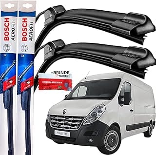 Palheta Limpador Parabrisa Bosch Aerofit Par de Palheta Limpadora Dianteiro Original Master 2013 á→2024