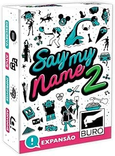 Buró, Say My Name 2, Expansão com cartas novas para rir com os amigos, 3 a 12 jogadores com 16.63% de desconto por R$ 49,19 na amazon