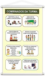 Banner Pedagógico Escolar Combinados da Turma 120x60cm