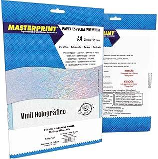 Filme Adesivo Inkjet, Masterprint, A4, 135 Gramas, Holográfico, Mix