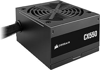 CORSAIR CX550 80 Plus Bronze Não Modular Baixo Ruído ATX 550 Watt Fonte de Alimentação - NA - Preto