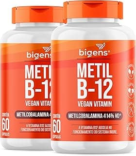 Metil B-12 Vegan Vitamin Metilcobalamina 414% VD, Biogens, Kit 2x 60 cápsulas
