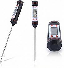 Termômetro Digital Culinário Profissional até 300°C – Display LCD de Fácil Leitura, Medição Precisa para Carnes, Churrasco, Forno, Líquidos e Cozinha