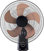 HEPTA WORLD Ventilador de parede Cooling Fan 5 pás 3 velocidades Ventilador de hélice de liga (201,Preto, 110V)